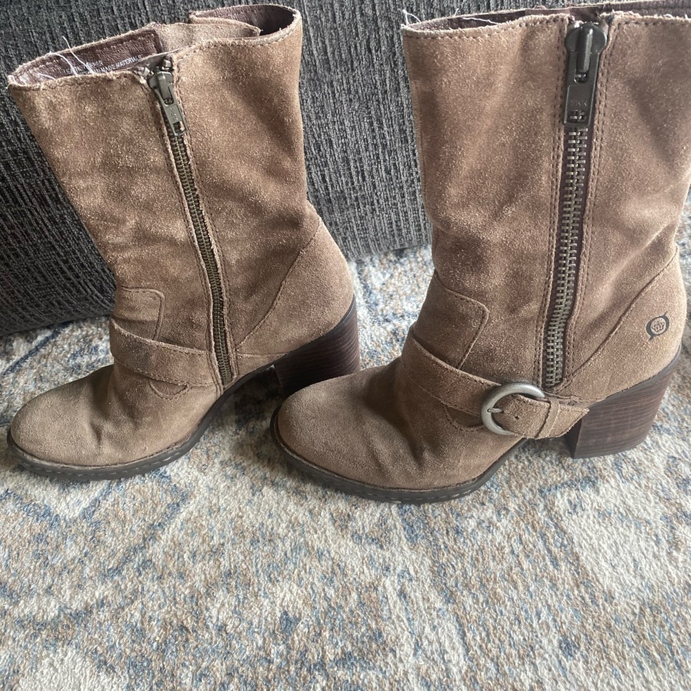 Born suede calf boots